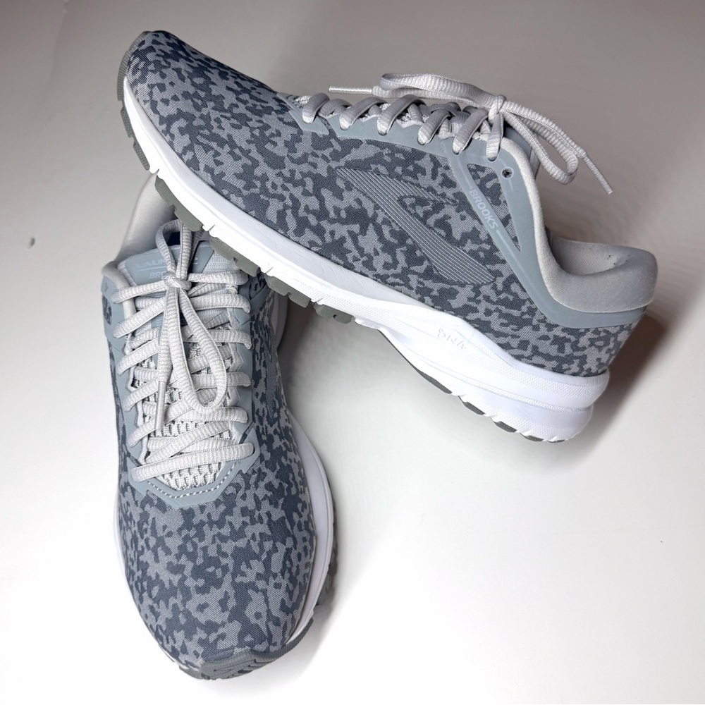 Brooks Women’s Launch 5 Gray Patterned Athletic Running Sneakers Size- 8 M - Picture 1 of 9